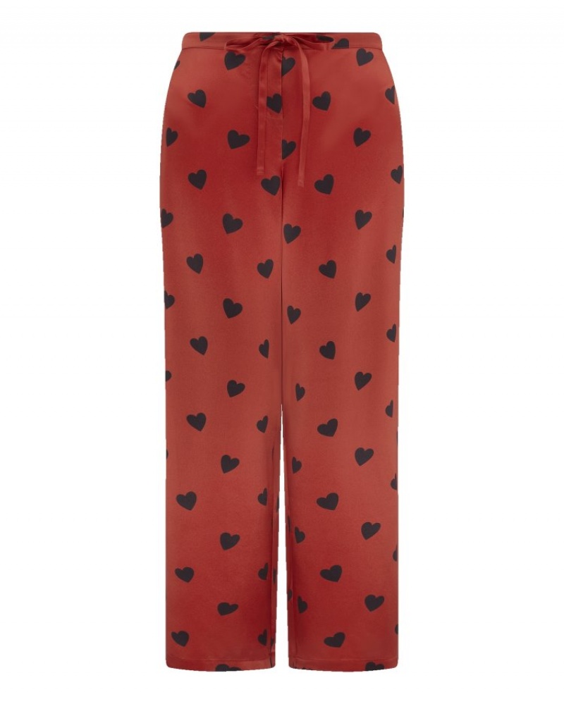 Agent Provocateur Hart Pyjama Trousers レディース パジャマ 赤 日本 | S7V-5052