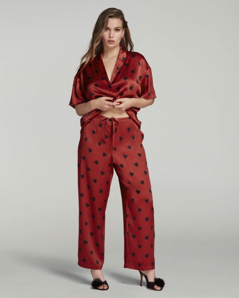 Agent Provocateur Hart Pyjama Trousers レディース パジャマ 赤 日本 | S7V-5052