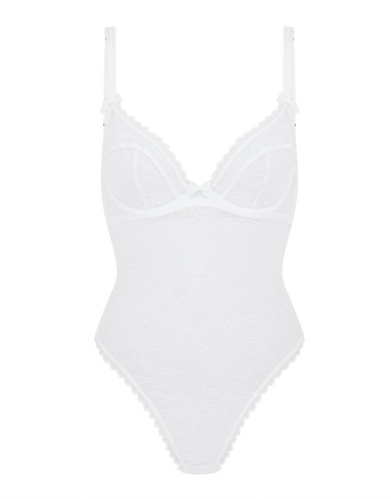 Agent Provocateur Hinda Bodysuit レディース ボディスーツ 白 日本 | Q8P-9957