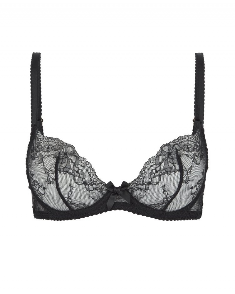 Agent Provocateur Isedora Plunge Underwired Bra レディース ブラ 黒 日本 | O6U-7450