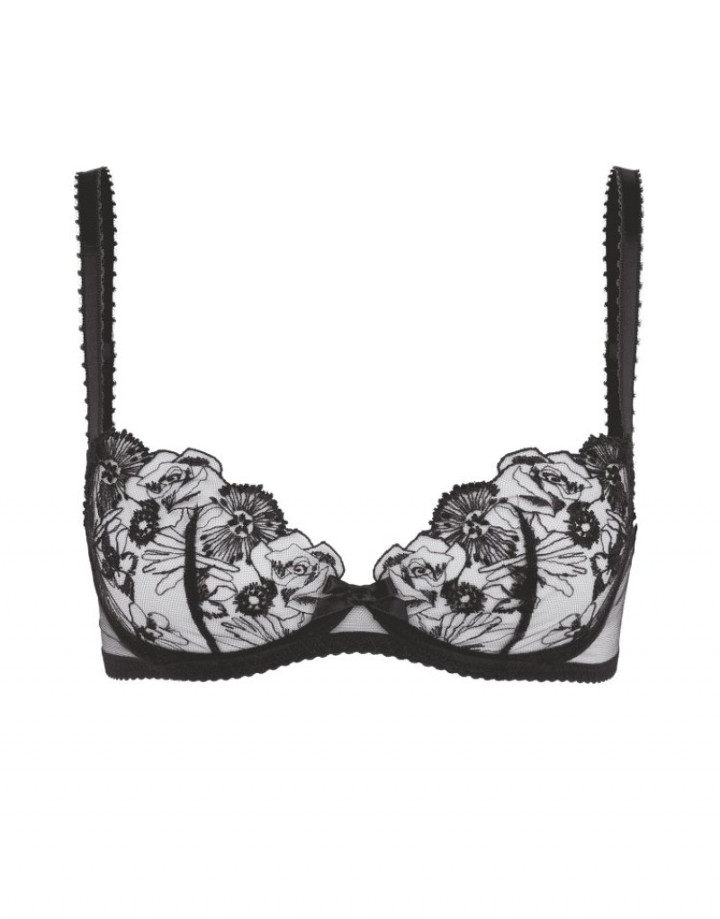 Agent Provocateur Jayce Plunge Underwired Bra レディース ブラ 黒 日本 | P8X-3558