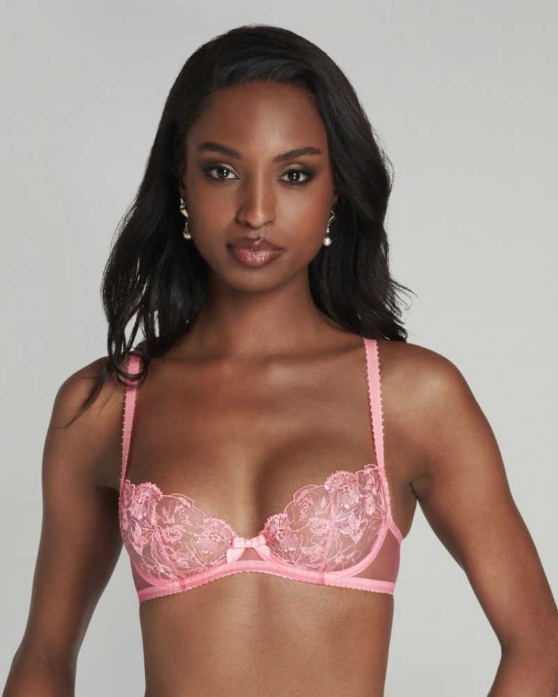 Agent Provocateur Jayce Plunge Underwired Bra レディース ブラ ピンク 日本 | K8N-2089