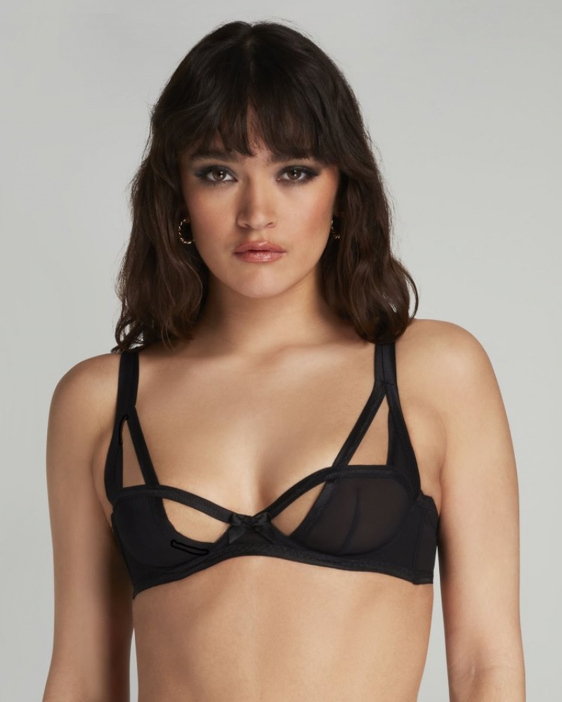 Agent Provocateur Joan Balconette Underwired Bra レディース ブラ 黒 日本 | M3F-9474