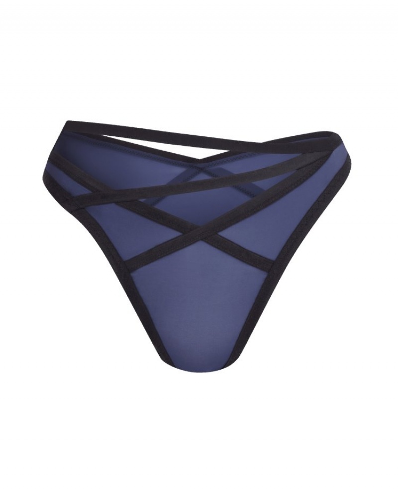 Agent Provocateur Joan Full Brief レディース ブリーフ Navy/Black 日本 | U7L-9290