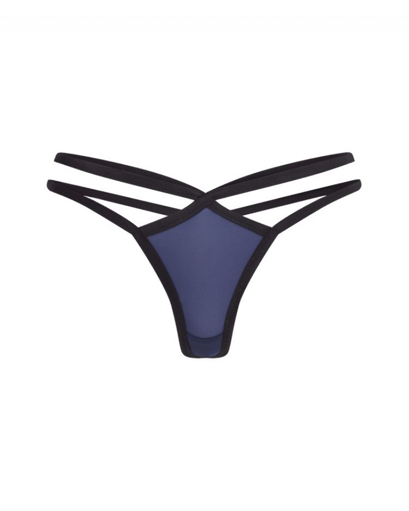 Agent Provocateur Joan ひも レディース Tバック Navy/Black 日本 | E8V-6390