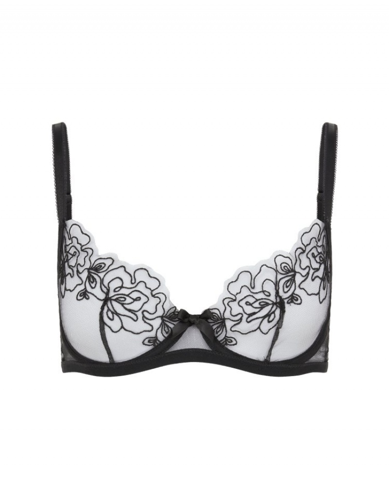 Agent Provocateur Juni Demi Cup Underwired Bra レディース ブラ 黒 日本 | F4W-0771