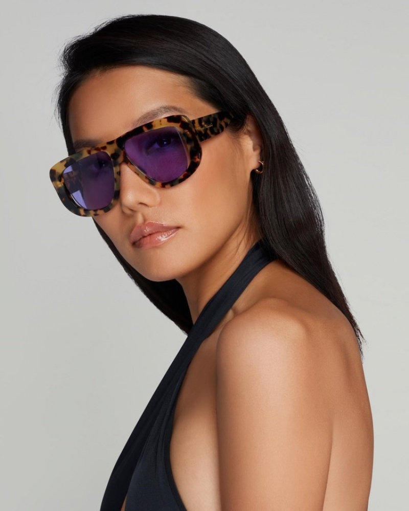 Agent Provocateur Karley Sunglasses レディース サングラス Tortoise/Purple 日本 | N7X-2602