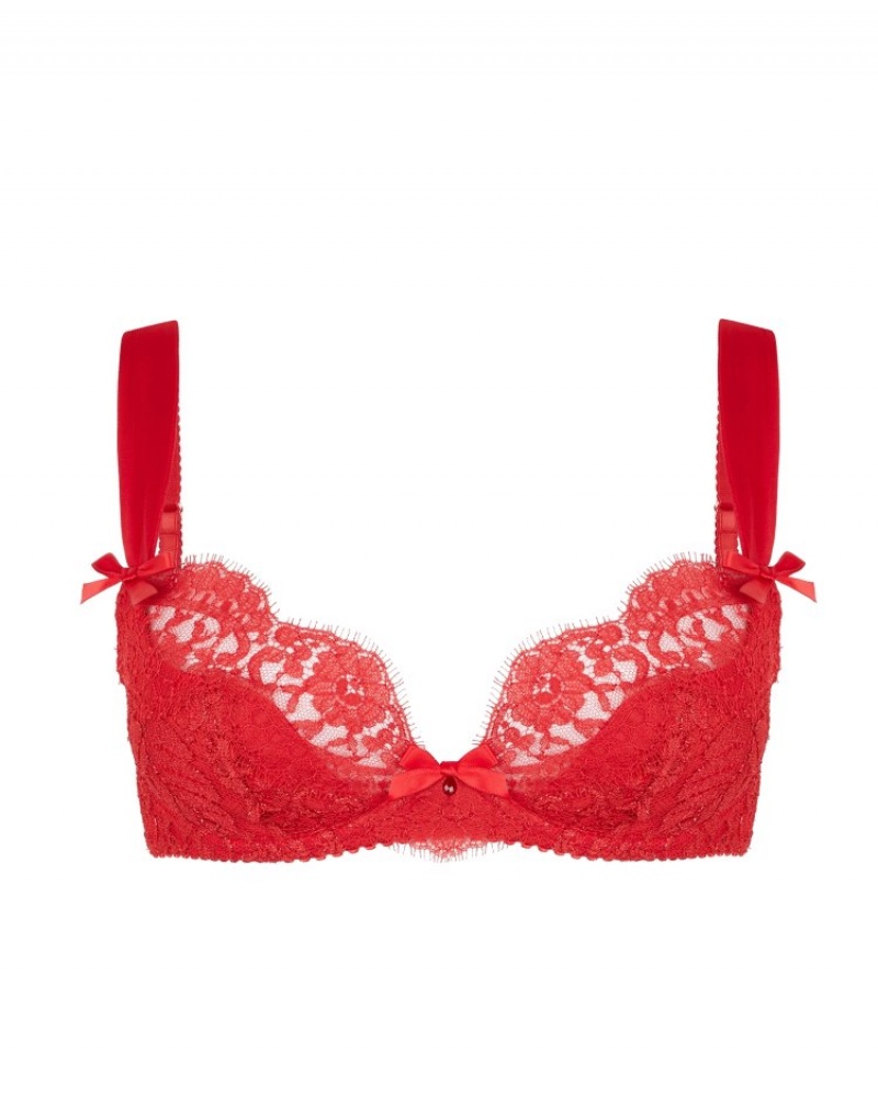 Agent Provocateur Kateryna Plunge Underwired Bra レディース ブラ 赤 日本 | U9X-7825