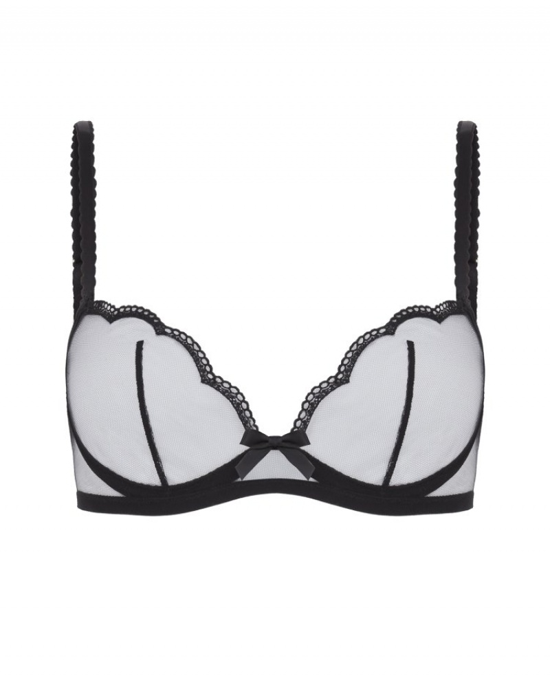 Agent Provocateur Kay Plunge Underwired Bra レディース ブラ 黒 日本 | W2N-0393