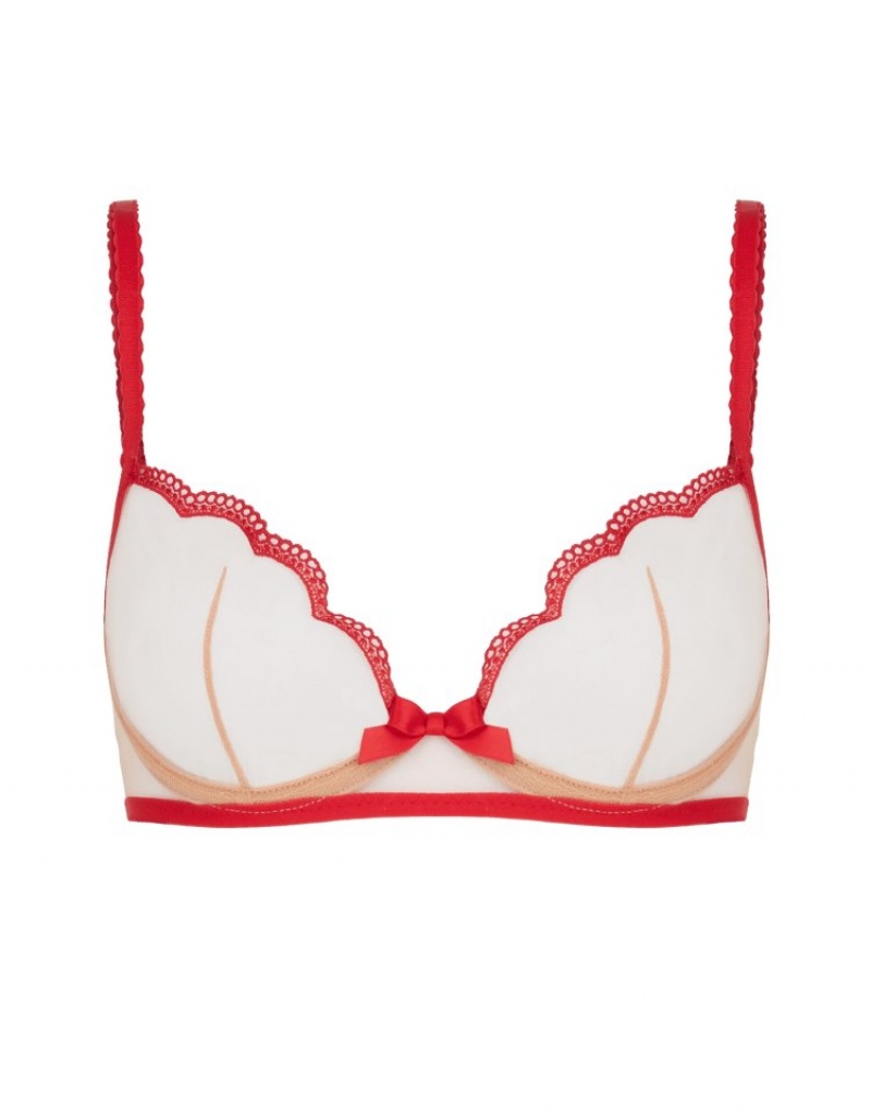 Agent Provocateur Kay Plunge Underwired Bra レディース ブラ Red/Sand 日本 | A6O-9065