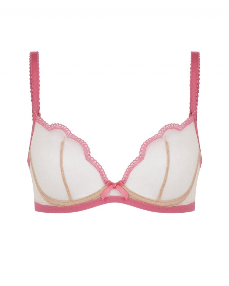 Agent Provocateur Kay Plunge Underwired Bra レディース ブラ ピンク 日本 | W9X-1207