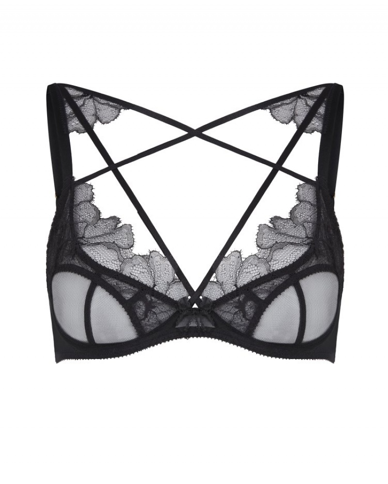 Agent Provocateur Kissie High Apex Underwired Bra レディース ブラ 黒 日本 | X7A-7060