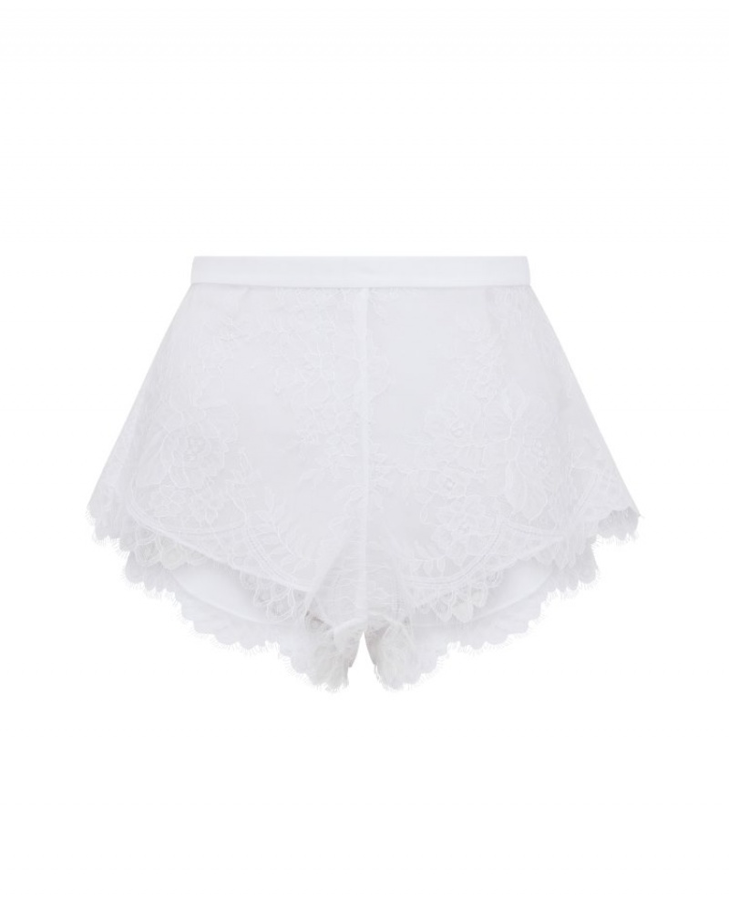 Agent Provocateur Kiya Shorts レディース ショートパンツ 白 日本 | S8M-4986