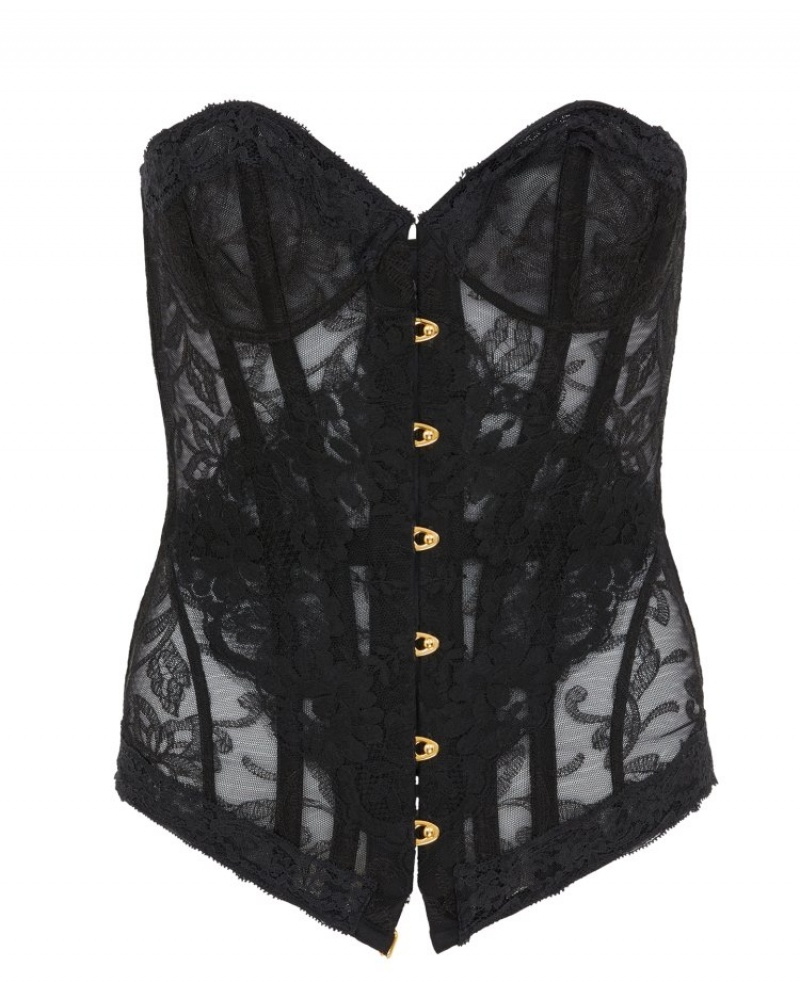 Agent Provocateur Krystabell Corset レディース コルセット 黒 日本 | H9L-1398