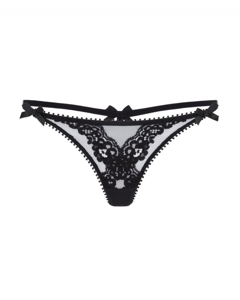 Agent Provocateur Lacy ひも レディース Tバック 黒 日本 | Y5C-3386