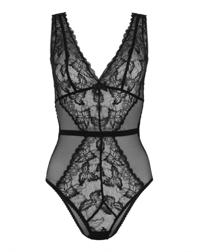 Agent Provocateur Leni Bodysuit レディース ボディスーツ 黒 日本 | A8H-6505