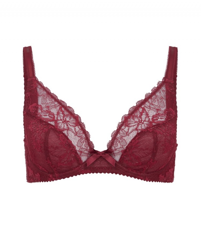 Agent Provocateur Leni Plunge Underwired Bra レディース ブラ 赤 日本 | T1I-4385