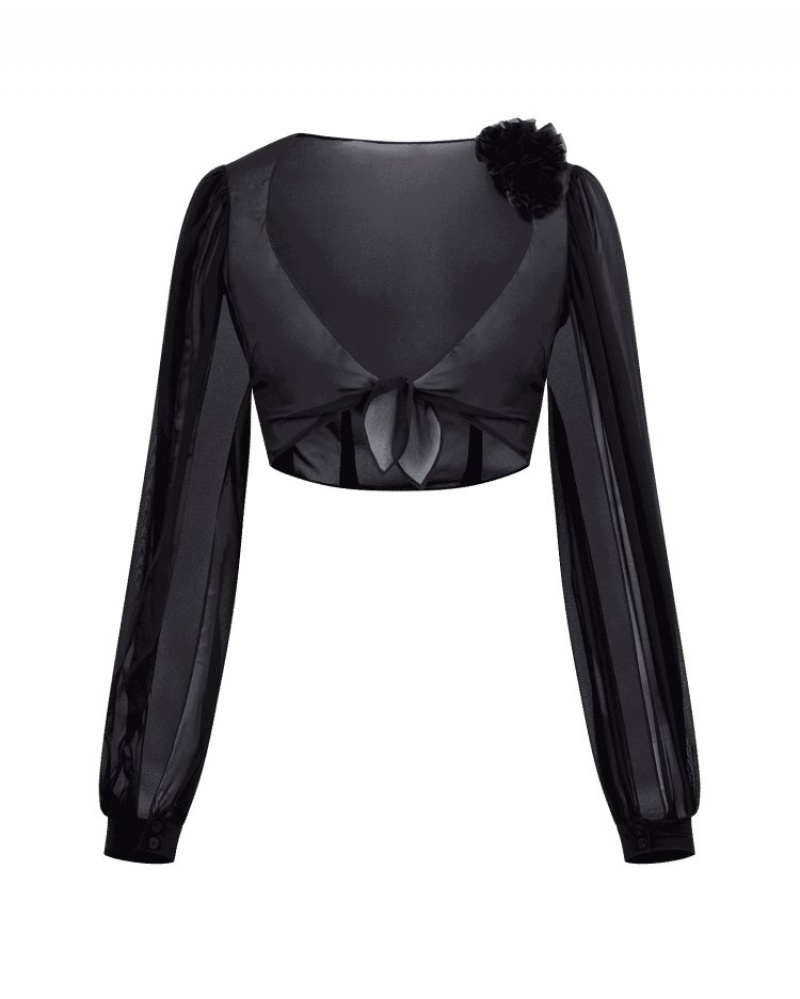 Agent Provocateur Lillee Cropped Jacket レディース ジャケット 黒 日本 | P8M-1533