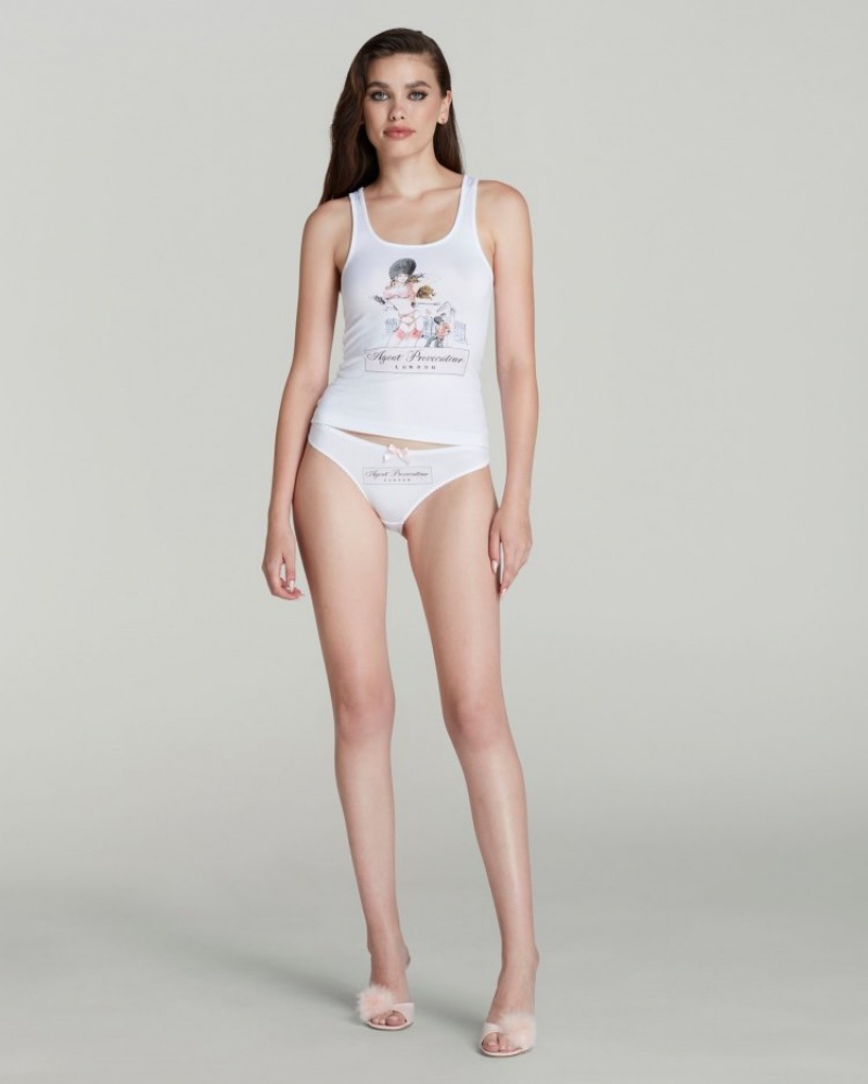 Agent Provocateur London キャミソール レディース ランジェリー White/Multi 日本 | O2Q-7738