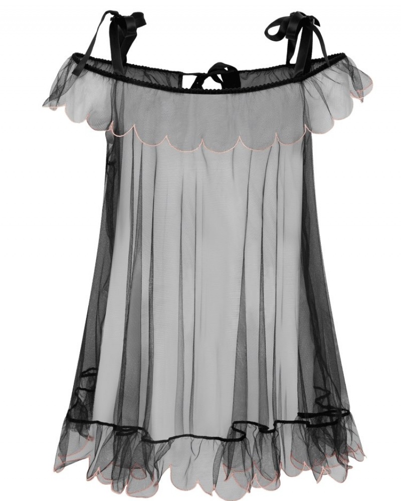 Agent Provocateur Lorna Babydoll レディース ガウン 黒 日本 | P4M-4431