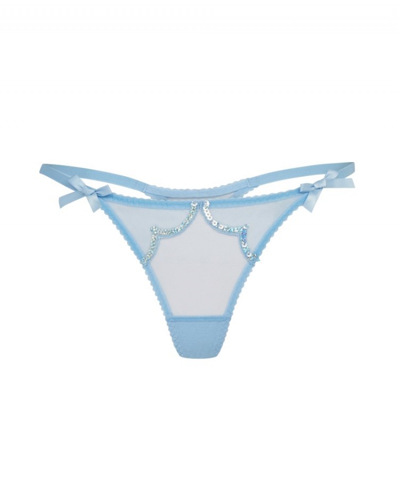 Agent Provocateur Lorna Party ひも レディース Tバック Baby Blue/Iridescent 日本 | L5I-8118