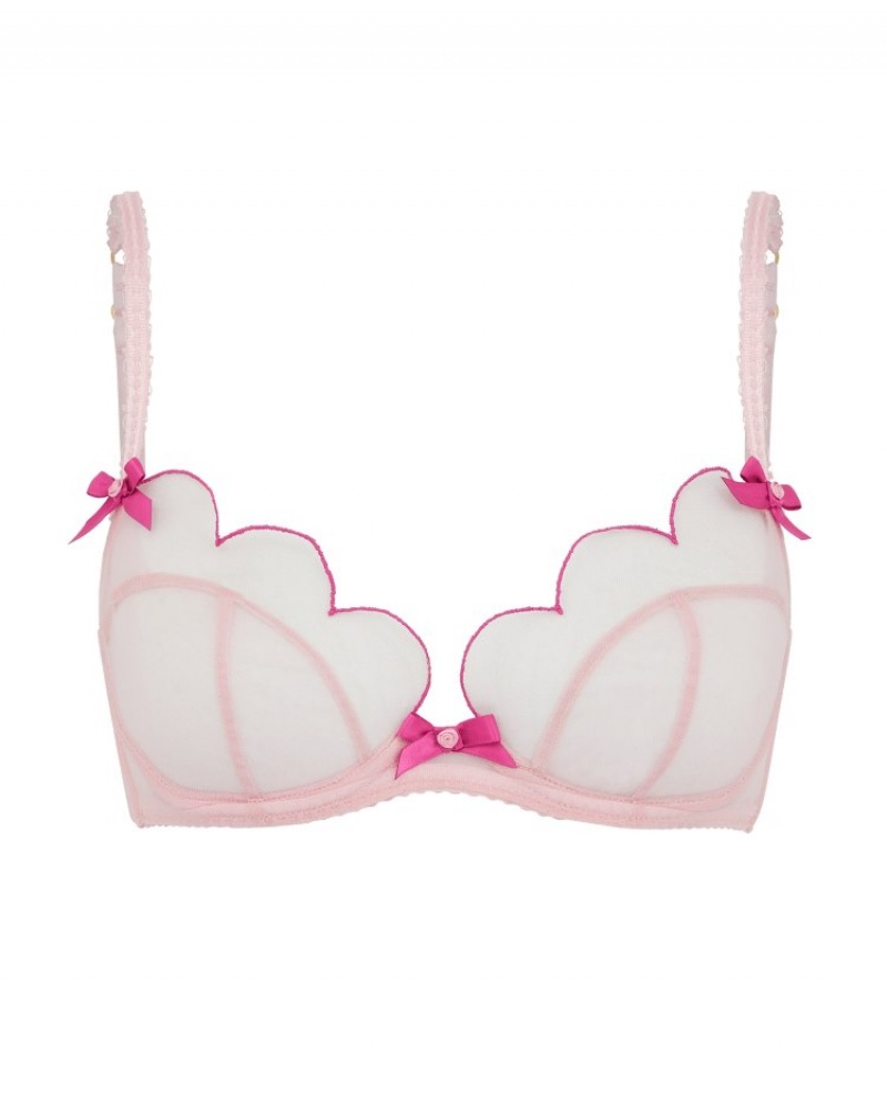 Agent Provocateur Lorna Plunge Underwired Bra レディース ブラ Baby Pink/Magenta 日本 | F4O-8932