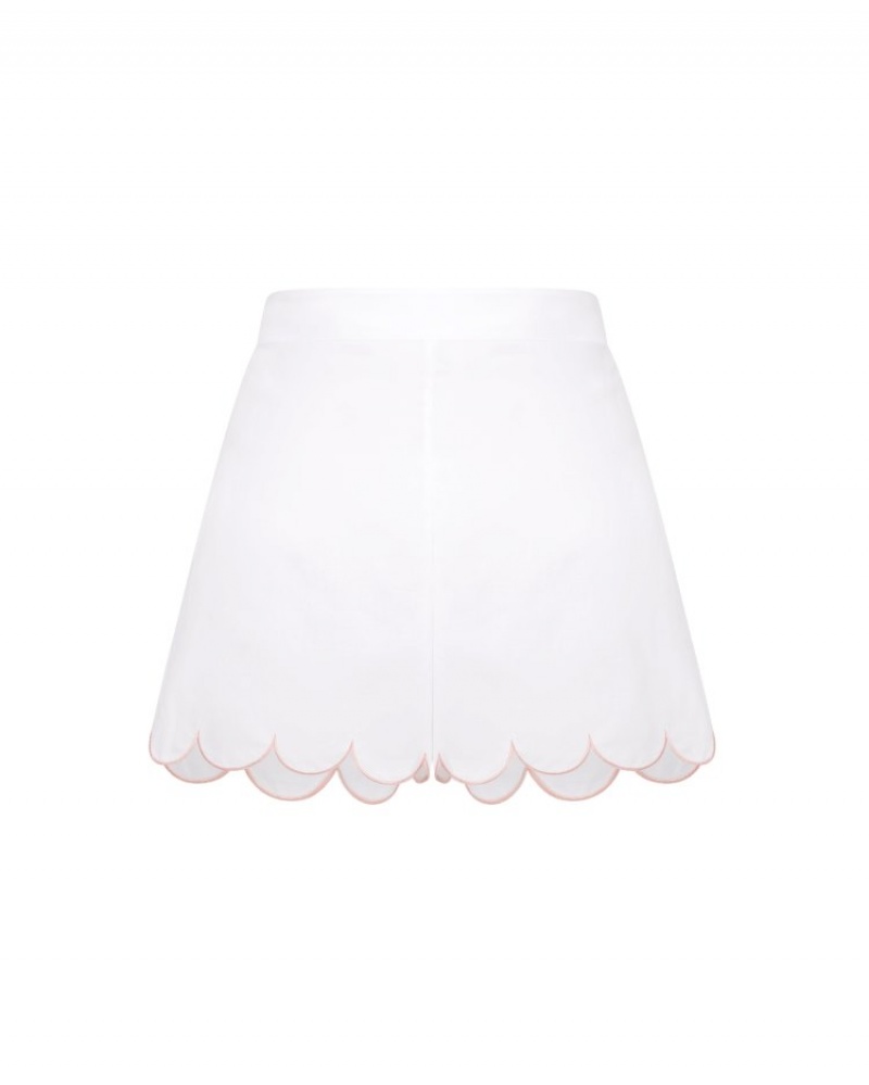 Agent Provocateur Lorna Pyjama Shorts レディース パジャマ 白 日本 | F5D-5660