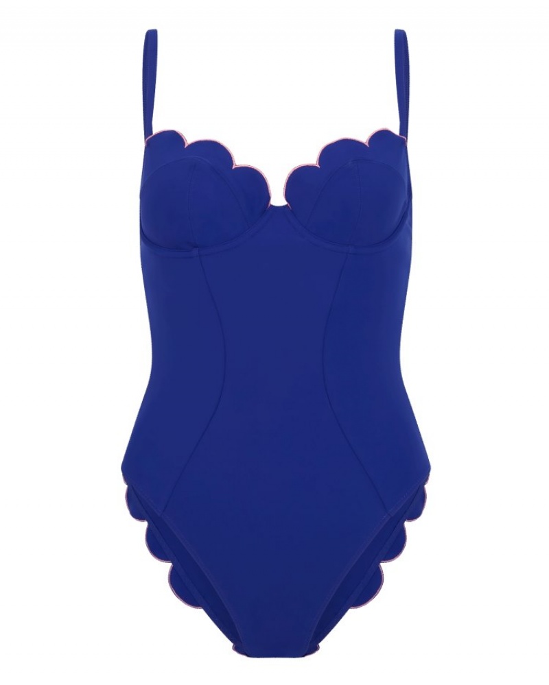 Agent Provocateur Lorna Swimsuit レディース 水着 Blue/Pink 日本 | K8S-7156