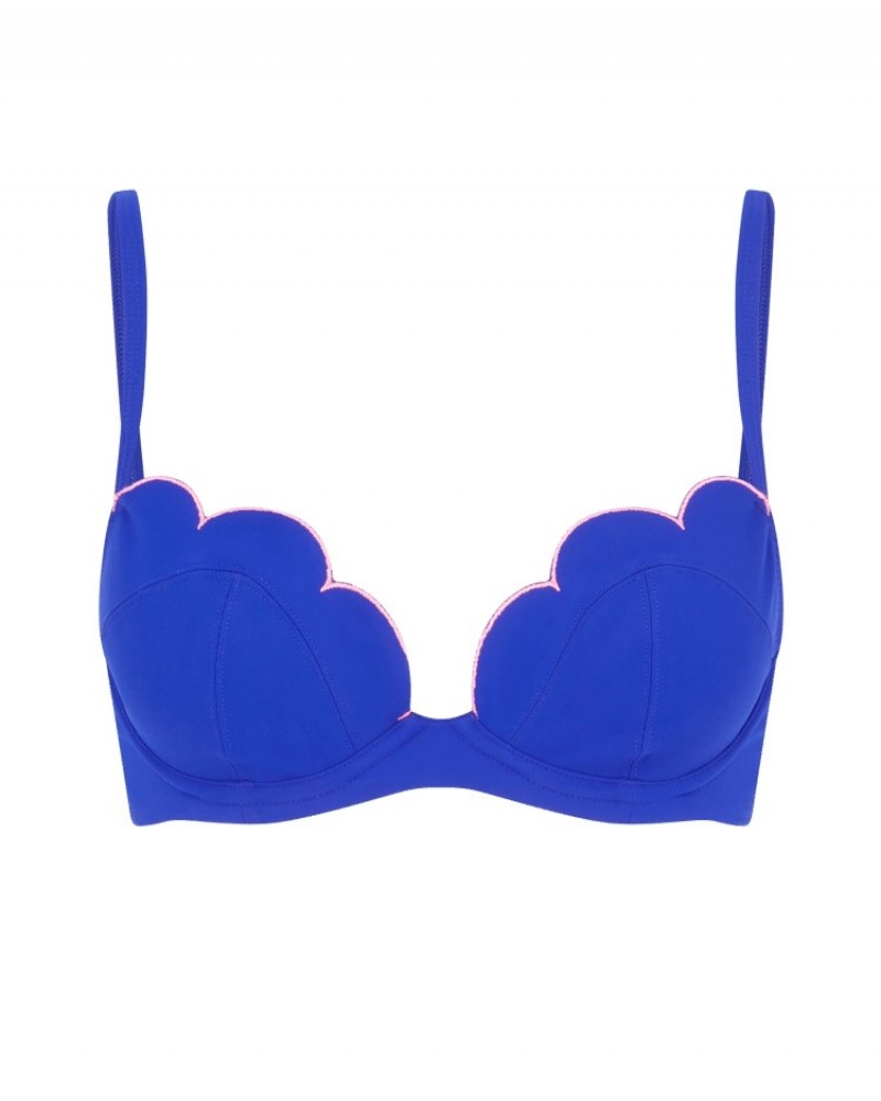 Agent Provocateur Lorna Tie Side ビキニ Top レディース ビキニトップ Blue/Pink 日本 | N2J-9704