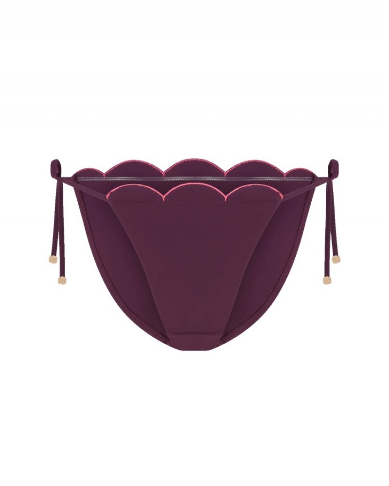 Agent Provocateur Lorna Tie Side ビキニ Top レディース ビキニトップ Plum 日本 | F2O-4026