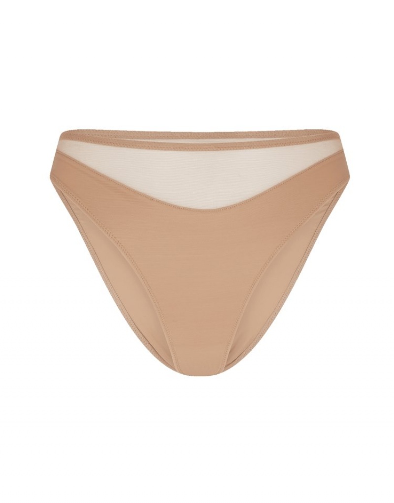 Agent Provocateur Lucky High Leg Brief レディース ブリーフ Noisette 日本 | C1R-4582