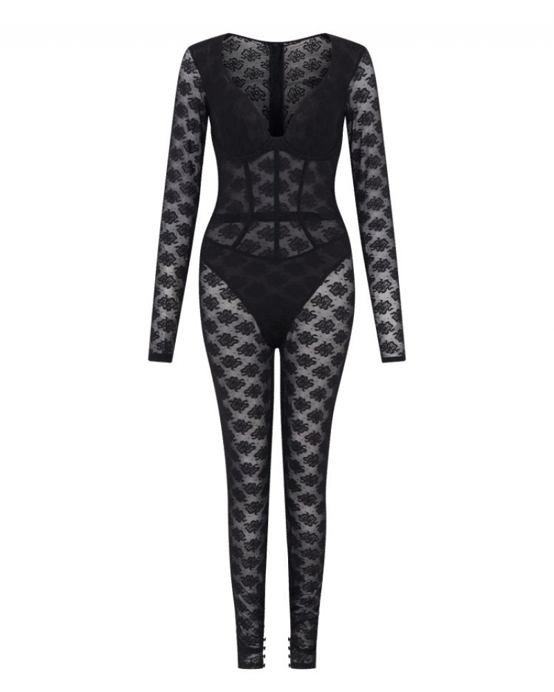 Agent Provocateur Mercy Catsuit レディース ボディスーツ 黒 日本 | R0A-0352