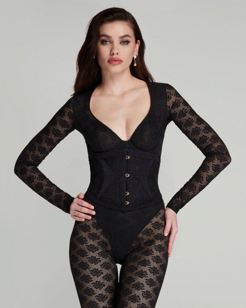 Agent Provocateur Mercy Catsuit レディース ウェア 黒 日本 | F0D-7095