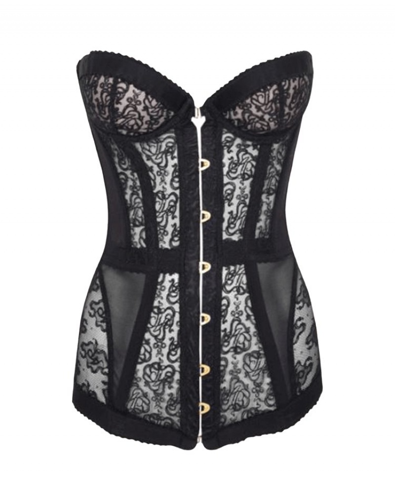 Agent Provocateur Mercy Corset レディース ランジェリー 黒 日本 | T9O-8615