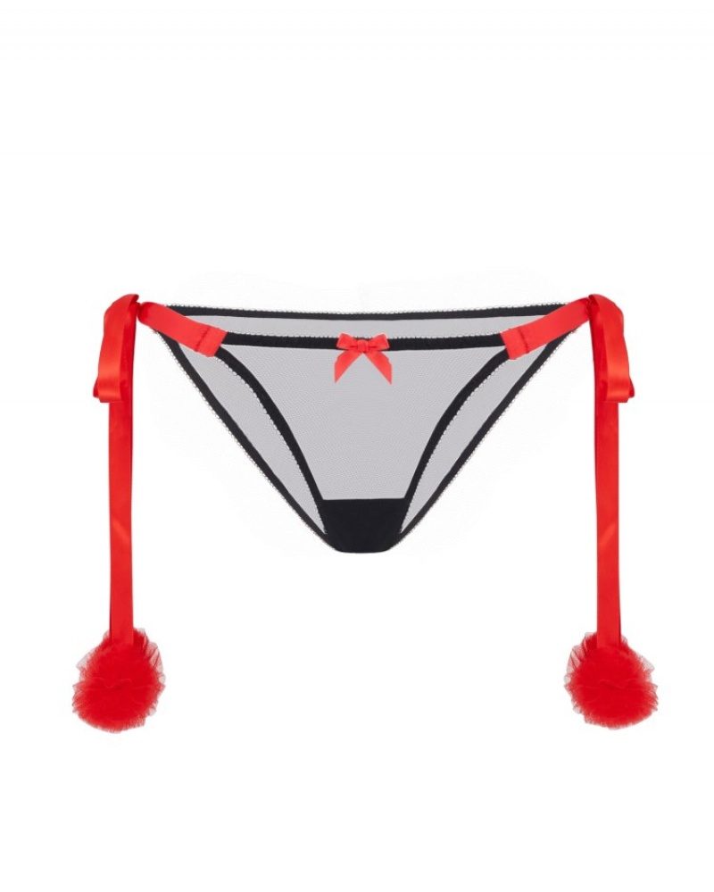 Agent Provocateur Miami Tie Side Brief レディース ブリーフ Black/Red 日本 | D5D-9275