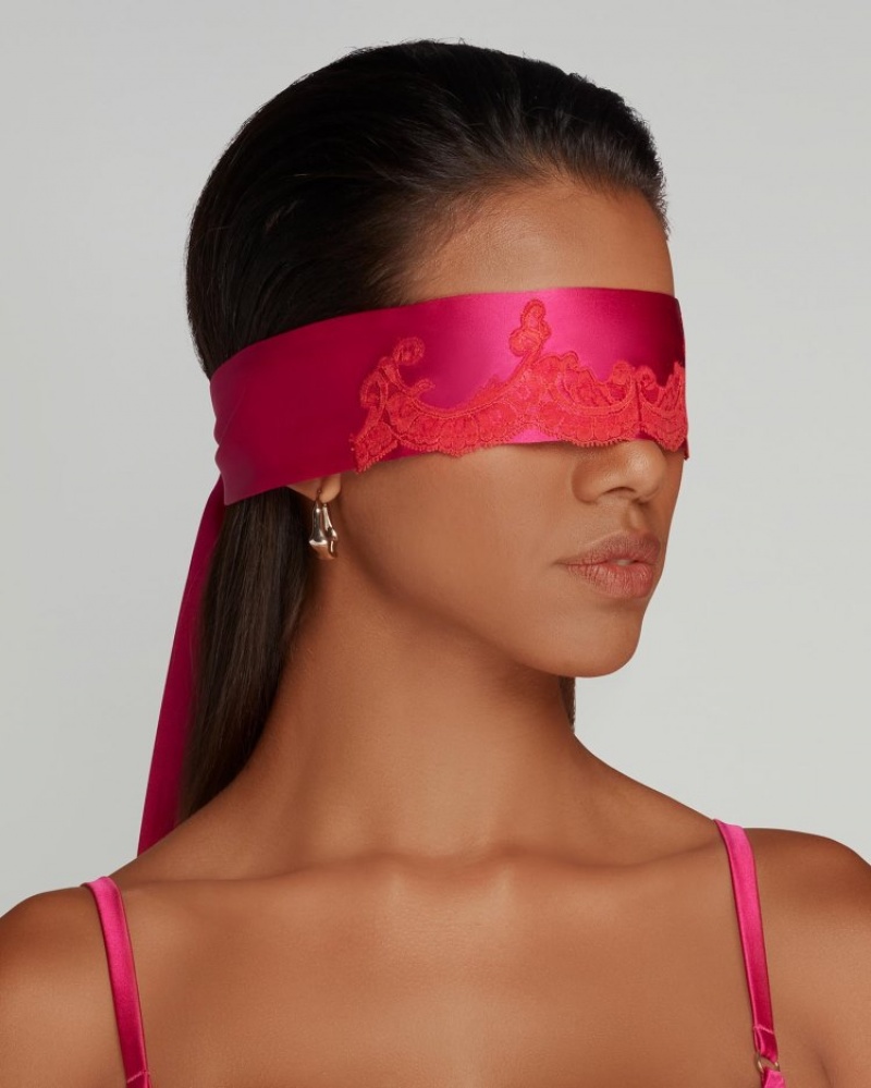 Agent Provocateur Molly Blindfold レディース フェイスマスク＆アイマスク ピンク 日本 | Z8M-6166