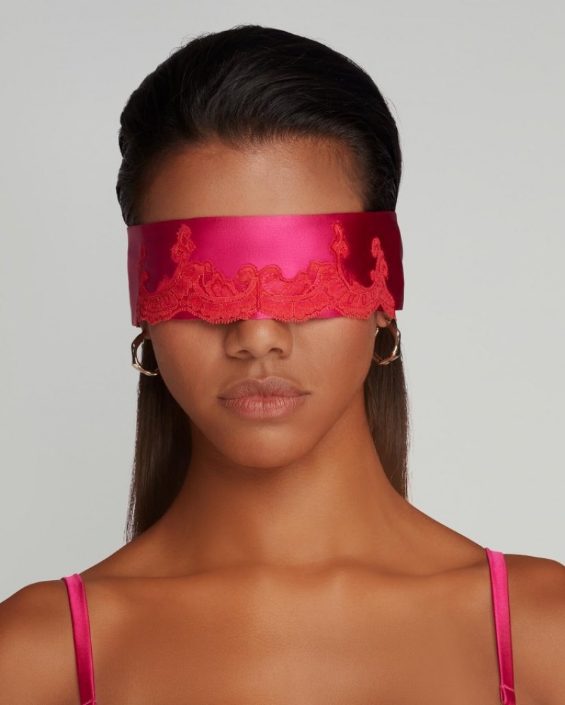 Agent Provocateur Molly Blindfold レディース フェイスマスク＆アイマスク ピンク 日本 | Z8M-6166