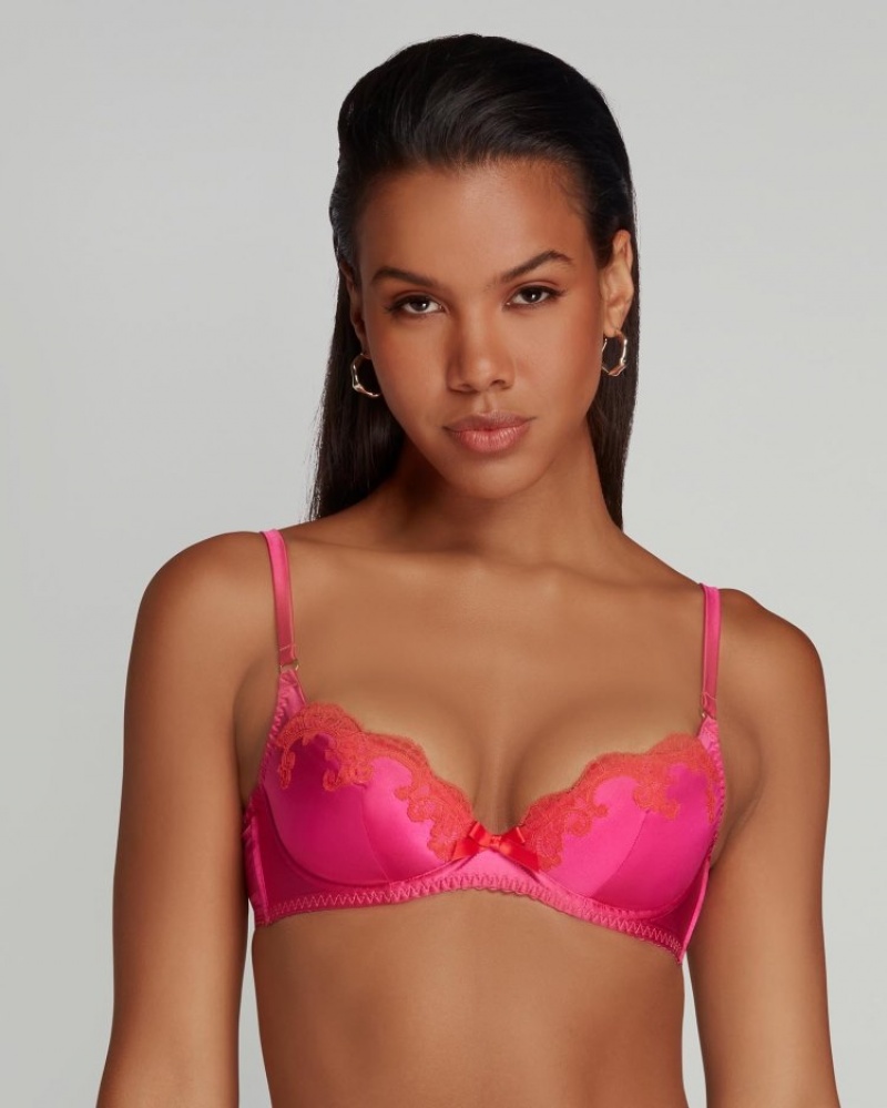 Agent Provocateur Molly Plunge Underwired Bra レディース ブラ ピンク 日本 | A0K-8694