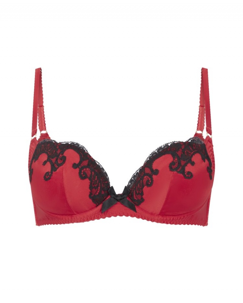 Agent Provocateur Molly Plunge Underwired Bra レディース ブラ 赤 日本 | M5U-3925