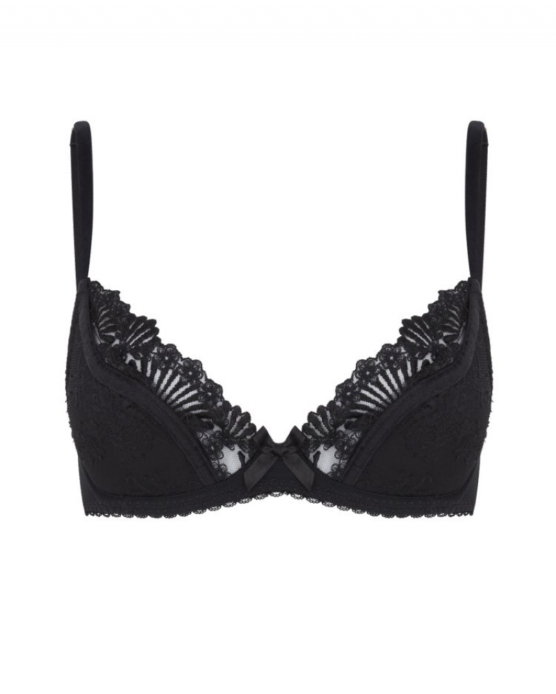 Agent Provocateur Moore Plunge Underwired Bra レディース ブラ 黒 日本 | S1Z-7953