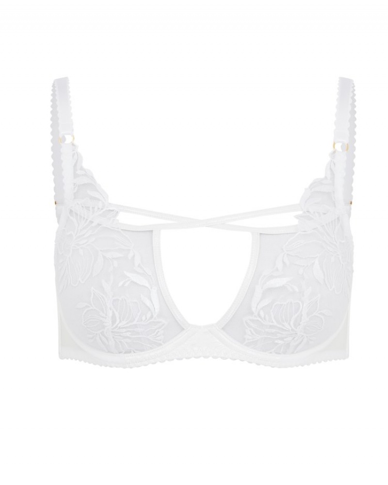 Agent Provocateur Ozella Plunge Underwired Bra レディース ブラ 白 日本 | S7D-5324