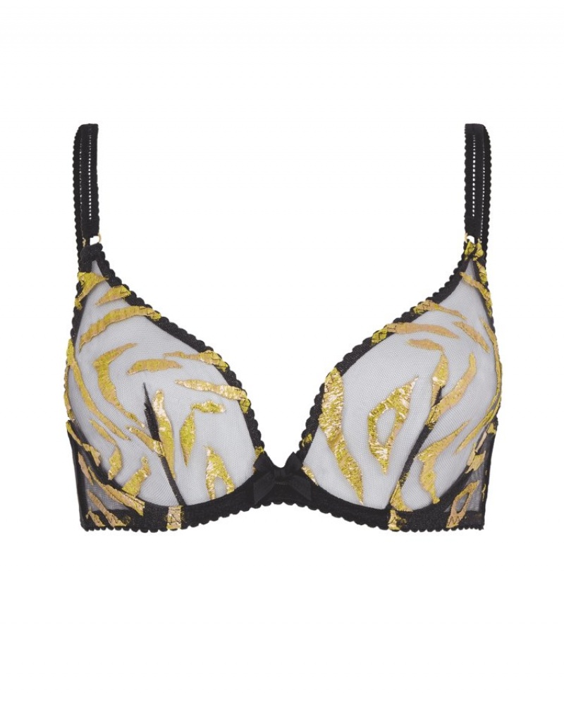 Agent Provocateur Pawla Plunge Underwired Bra レディース ブラ 黒 日本 | I2K-4852