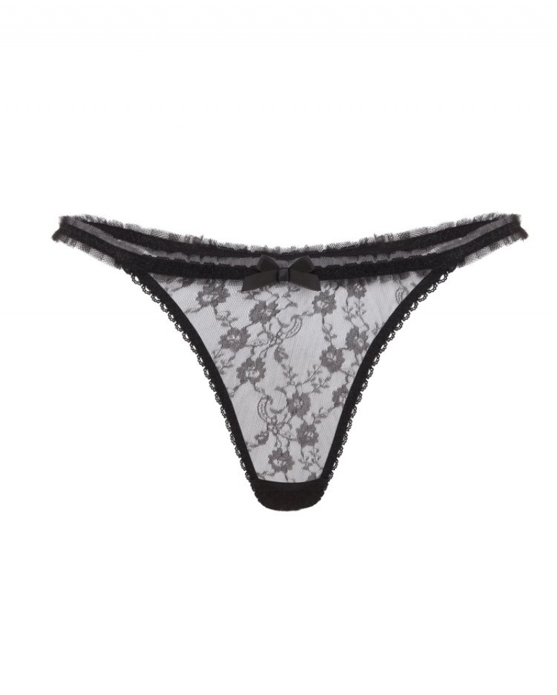 Agent Provocateur Perle ひも レディース Tバック 黒 日本 | L4H-4080