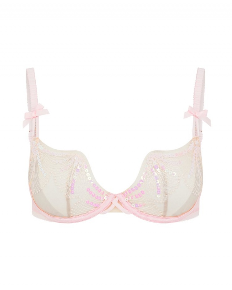 Agent Provocateur Quinny Garter レディース ガーター Baby Pink/Sand 日本 | T5W-4413