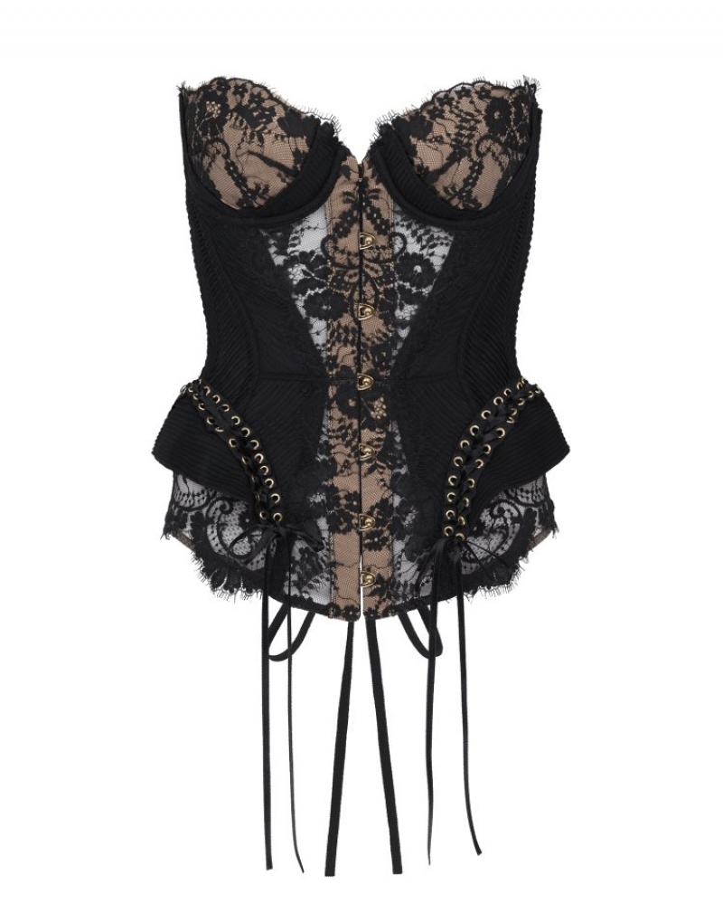 Agent Provocateur Raphaella Corset レディース コルセット 黒 日本 | X4C-2824