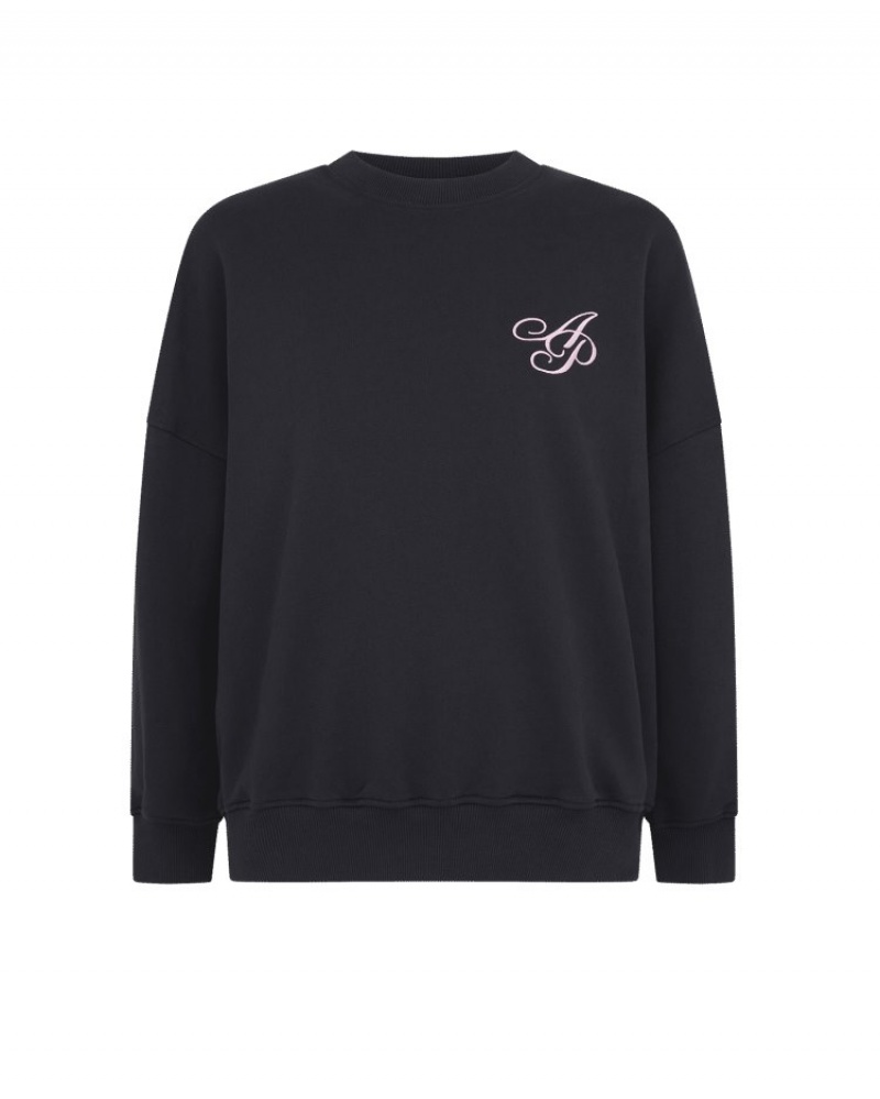 Agent Provocateur Rayley Crew Sweatshirt レディース トレーナー 黒 日本 | D1W-6023