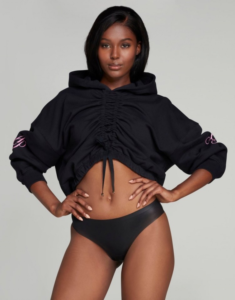 Agent Provocateur Rayley Hoodie レディース パーカー 黒 日本 | R1D-7609