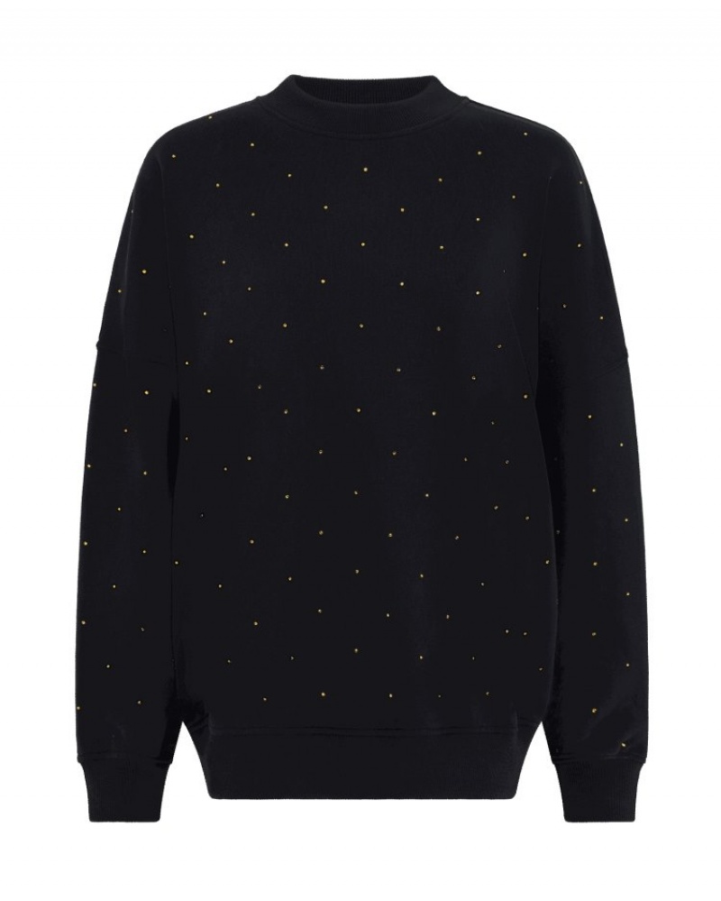 Agent Provocateur Rayley Stud Sweatshirt レディース トレーナー 黒 日本 | R0V-2638