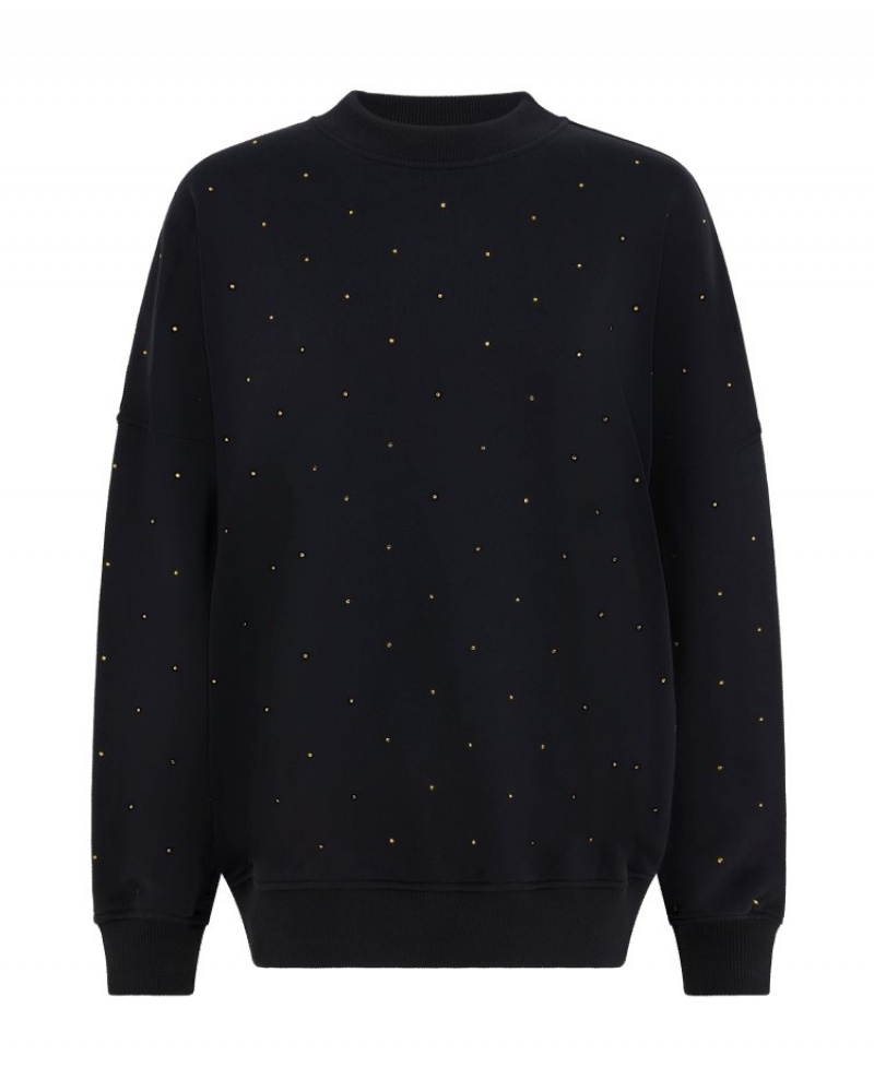 Agent Provocateur Rayley Stud Sweatshirt レディース ラウンジウェア 黒 日本 | U4X-3264