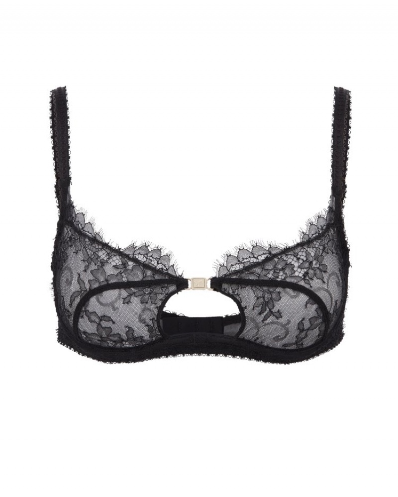 Agent Provocateur Reena Plunge Underwired Bra レディース ブラ 黒 日本 | L5L-6176